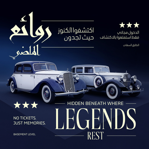 Mercedes Classic Car Display at Deerfields Mall